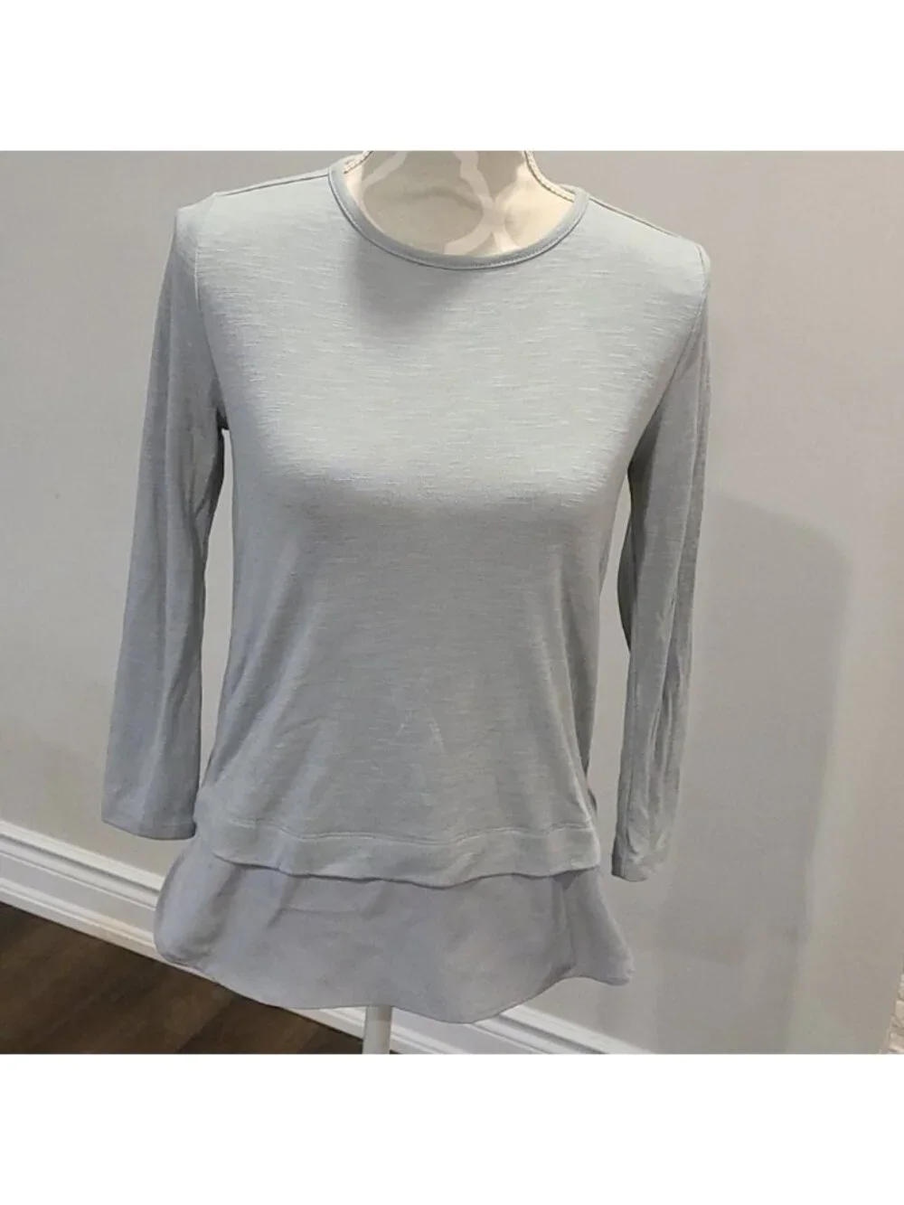 Jcrew grey/Green Heathered long sleeve